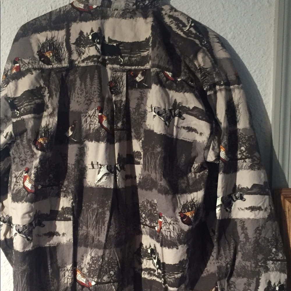 Button Down Outdoor Life SZ L 42/44 Camo Shirt - Picture 8 of 11